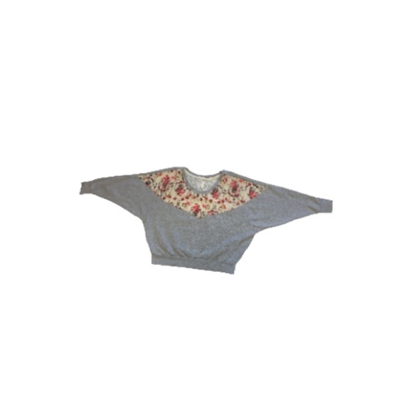 Free People Floral Cropped Sweatshirt - Women’s Size Small - Picture 2 of 8